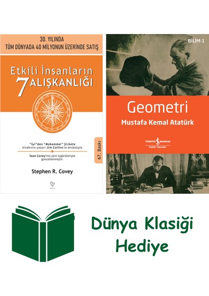 Etkili Insanların 7 Alışkanlığı + Geometri + Dünya Klasiği Hediye