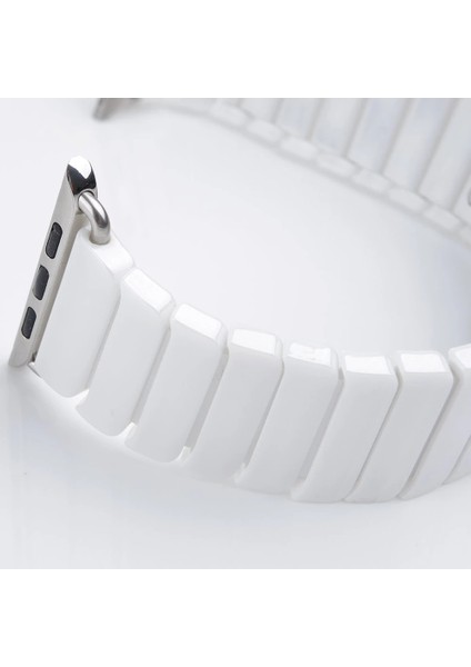 Ally Apple Watch 7-8 45MM 6-5-4 44MM Kordon Kayış Seramik Metal Kordon 3-2-1 42MM- - M076K948-R82 fırsatları