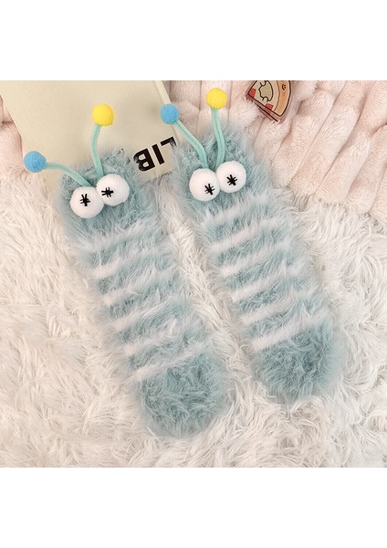 Kalın Isıtmalı Karikatür Sevimli Peluş Orta Boy Zemin Çorabı (Yurt Dışından) modelleri