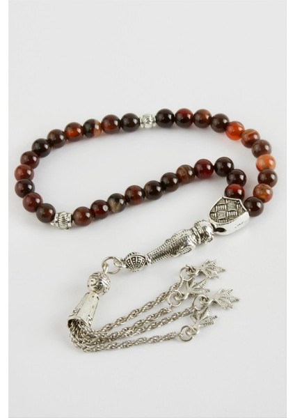 Akik Doğaltaş Tesbih 6 mm