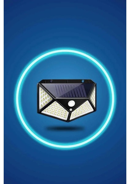 Bahçe Lambası Bahçe Aydınlatma Sensörlü Suya Dayanıklı 100 LED