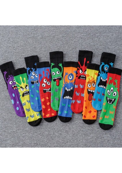 Çok Uyumlu Midi Boy Karikatür Çorap (Yurt Dışından) modelleri