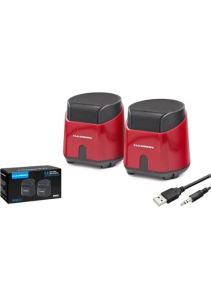 HD6024R Speaker Pc Kırmızı 8.5-9-9 cm