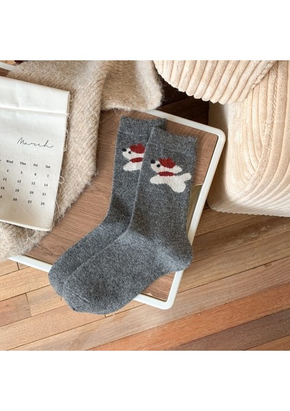 Isıtmalı Orta Boy Pileli Çorap (Yurt Dışından)