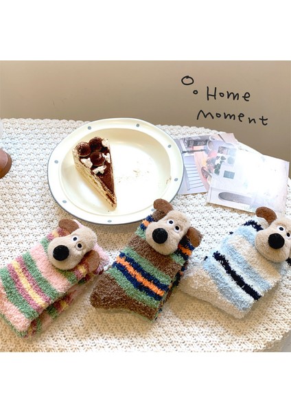 Kalın Düz Yünlü Orta Boy Çorap (Yurt Dışından) indirimleri