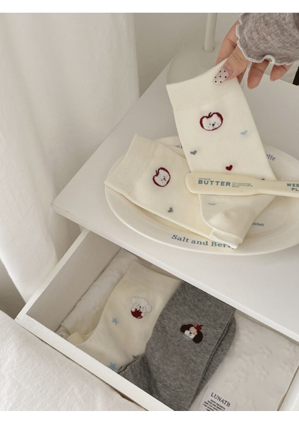 Orta Boy Çorap, Popüler Tarzı, Sevimli Japon Stili, Çok Yönlü Kartonlu Fleşör (Yurt Dışından) fiyatları