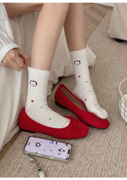 Orta Boy Çorap, Popüler Tarzı, Sevimli Japon Stili, Çok Yönlü Kartonlu Fleşör (Yurt Dışından) fırsatları