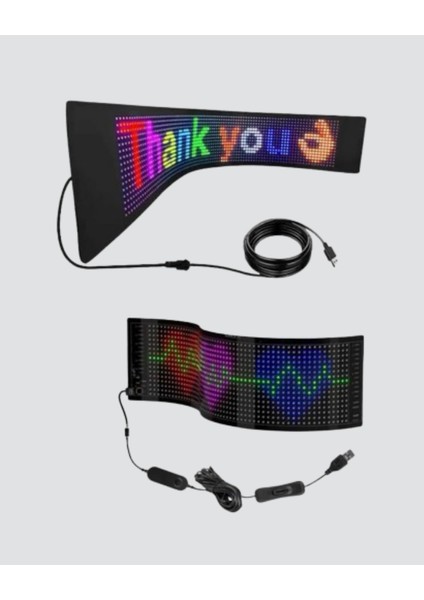 Akıllı LED Matrix Panel – USB Bağlantılı Kaydırmalı Yazı ve Animasyon Dest - M588K900-R87 fiyatları