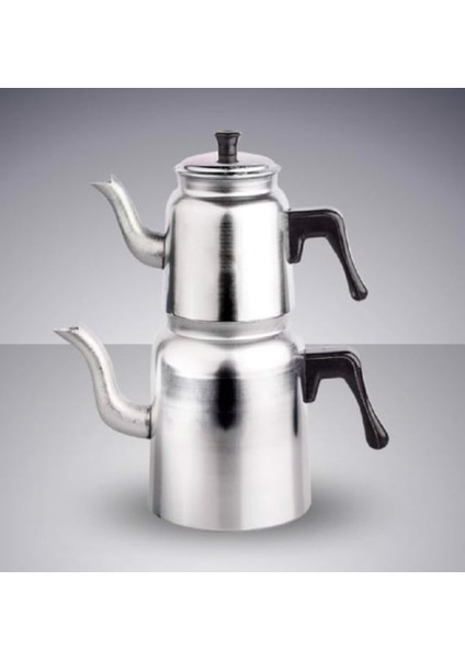 Alüminyum Çaydanlık - 2,5 L Alt Hazne, 1 L Üst Hazne