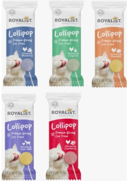 Lollipop Freeze-Dried Kedi Ödülü – 5'li Karma Paket fiyatları