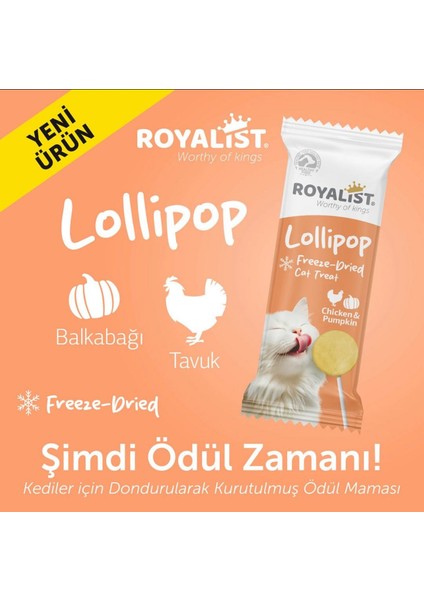 Lollipop Freeze-Dried Kedi Ödülü – 5'li Karma Paket modelleri