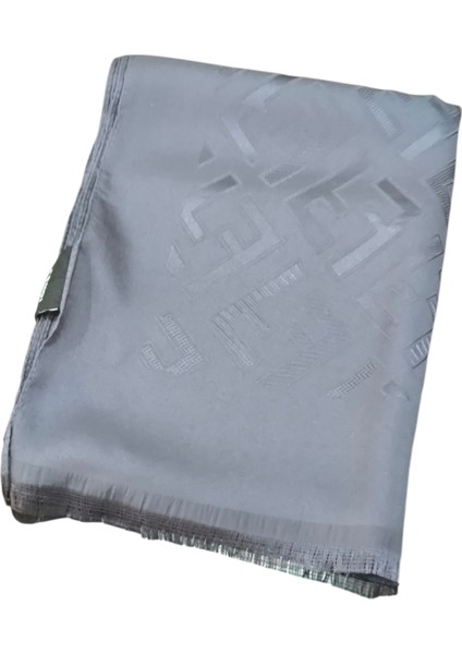 F Desen Ipek Jakarlı Şal Antrasit