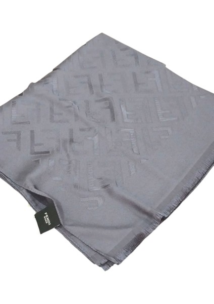 F Desen Ipek Jakarlı Şal Antrasit modelleri