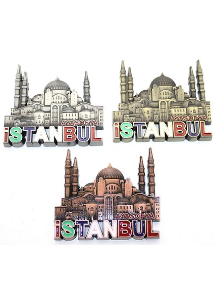Istanbul Temalı Metal Magnet Model 6
