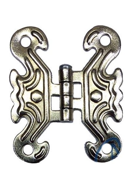 Dekoratif Sac Kelebek Menteşe - Küçük, Nikel, 1 Adet