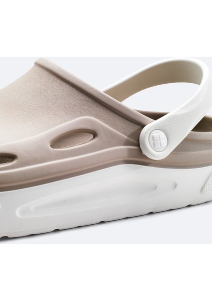 Erkek Vizon-Beyaz Eva Terlik A31Y8316