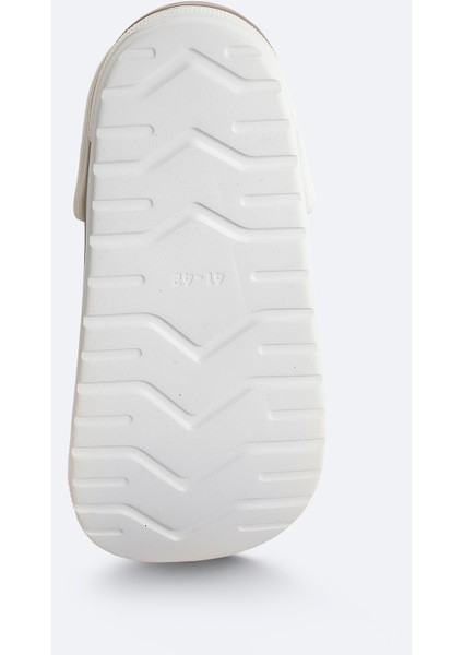 Erkek Vizon-Beyaz Eva Terlik A31Y8316