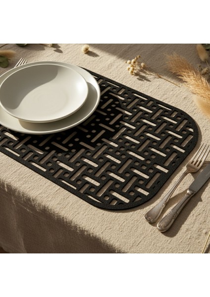 2 Adet Dikdörtgen Keçe Amerikan Servis 33X44-DESENLI Amerikan Servis fiyatları