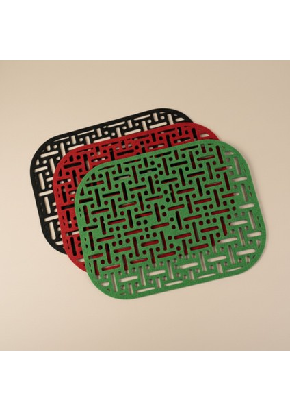 2 Adet Dikdörtgen Keçe Amerikan Servis 33X44-DESENLI Amerikan Servis indirimleri