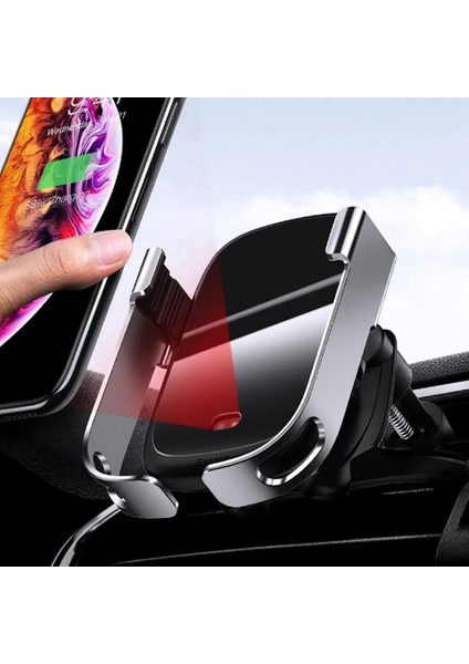 Baseus Rock-Solid Tam Otomatik 10W Wireless Kablosuz Araç Şarj TUTUCU-(5775) - M056K099-R07056 fırsatları