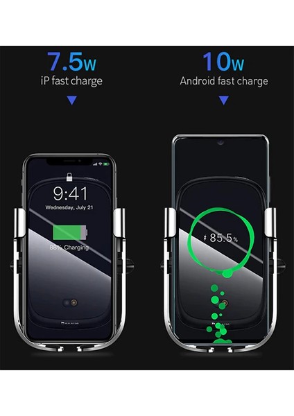 Baseus Rock-Solid Tam Otomatik 10W Wireless Kablosuz Araç Şarj TUTUCU-(5775) - M056K099-R07056 indirimleri