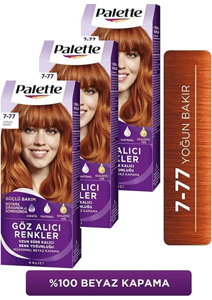 Göz Alıcı Renkler 7-77 Yoğun Bakır x 3 Adet