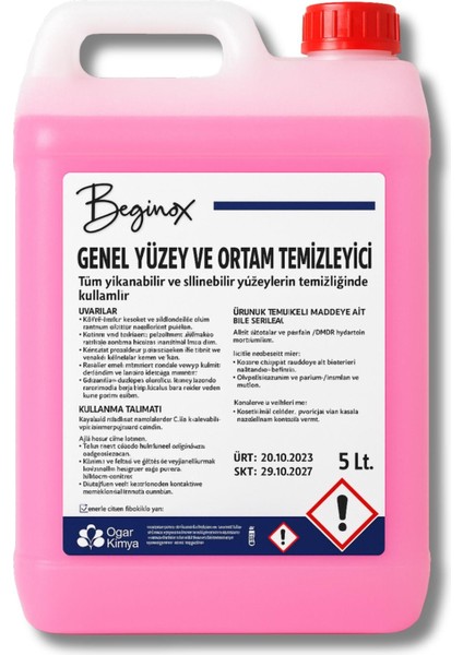 Genel Yüzey ve Ortam Temizleyici 5 Litre – Ferah Koku, Maksimum Hijyen (4’lü Avantaj Paket) modelleri