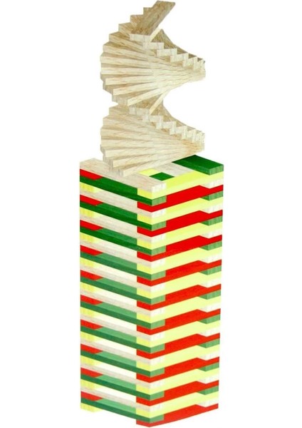 Çocuk Playwood Eğitici Sihirli Bloklar 100 Parça