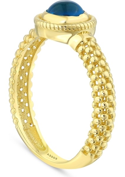 Nazar Boncuklu Altın Yüzük - 14K