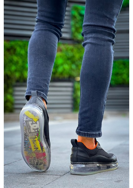 CH181 - Rrt Ipekyol Erkek Ayakkabı Sıyah - Turuncu fırsatları