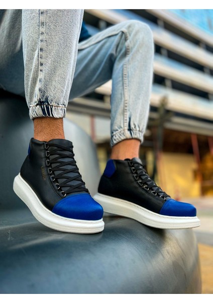 CH258 - Gbt Roma Colourful Erkek Bot Sıyah/sax Mavı