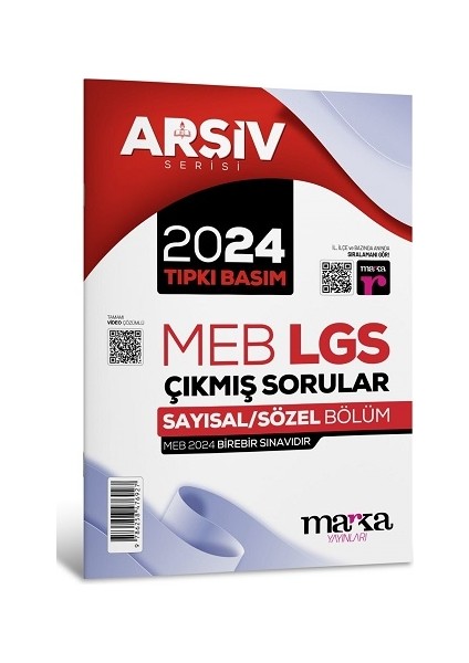 2024 Lgs 8. Sınıf Arşiv Serisi Tıpkı Basım Çıkmış Sorular Tamamı Video Çözümlü