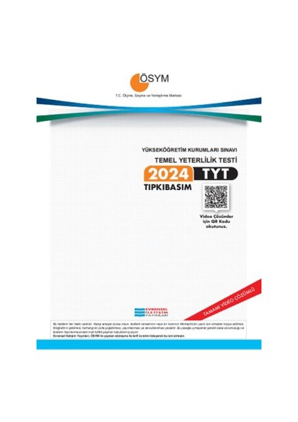2024 Tyt Çıkmış Sorular Video Çözümlü