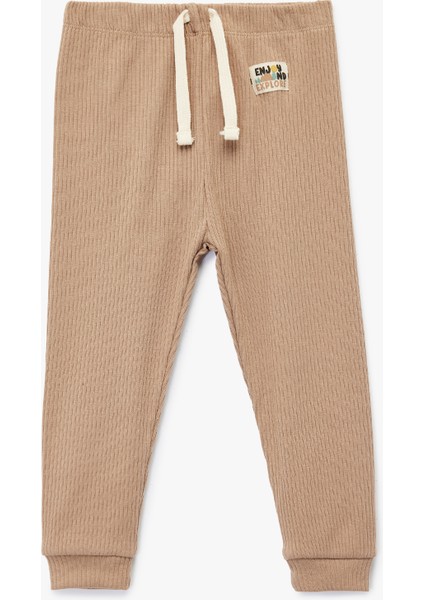 Ribanalı Beli Lastikli Basic Jogger Eşofman Altı