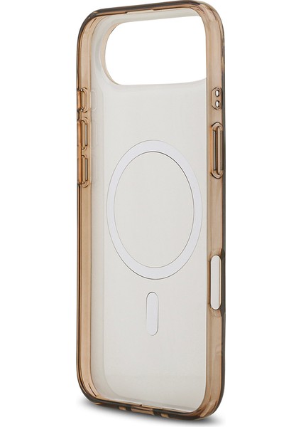 iPhone 17 Air Uyumlu Kılıf Guess Lisanslı M-Safeli Iml Baskılı Klasik Logolu 4g Desenli Kahverengi