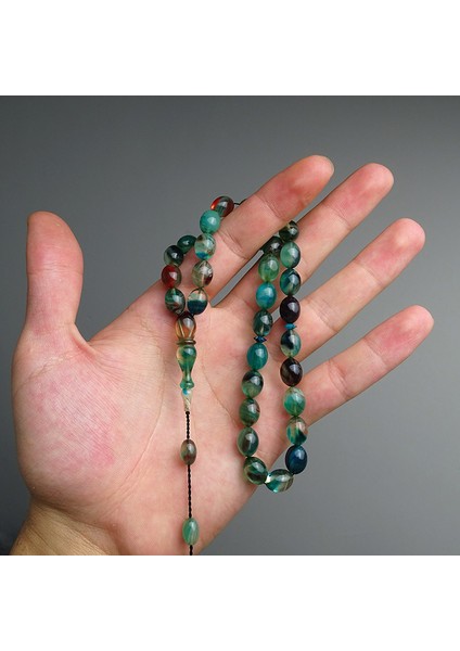 Çok Renkli Ateş Kehribarı Tesbih fırsatları