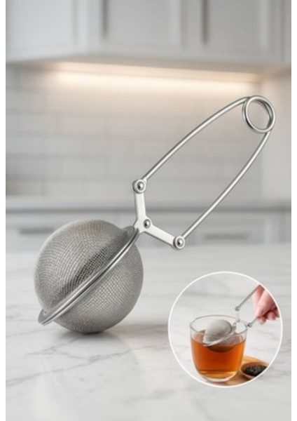 Paslanmaz Çelik Top Çay Süzgeci – Bitki ve Demleme Için fiyatları
