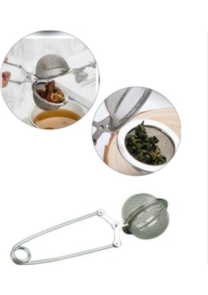 Paslanmaz Çelik Top Çay Süzgeci – Bitki ve Demleme Için fırsatları
