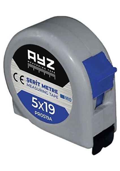 Çelik Şerit Metre 5 mt * 19 mm