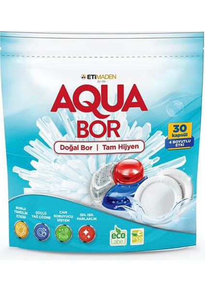 2 Adet Boron Aqua Bor Bulaşık Makinası Kapsülü 30 Lu fiyatları