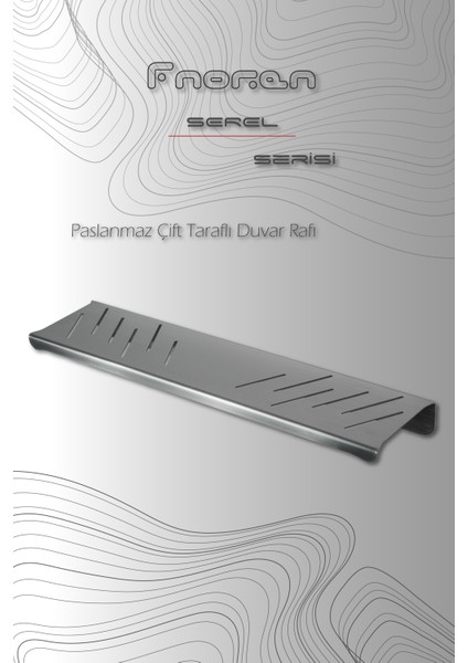 Serel - Paslanmaz Çift Taraflı Duvar Rafı
