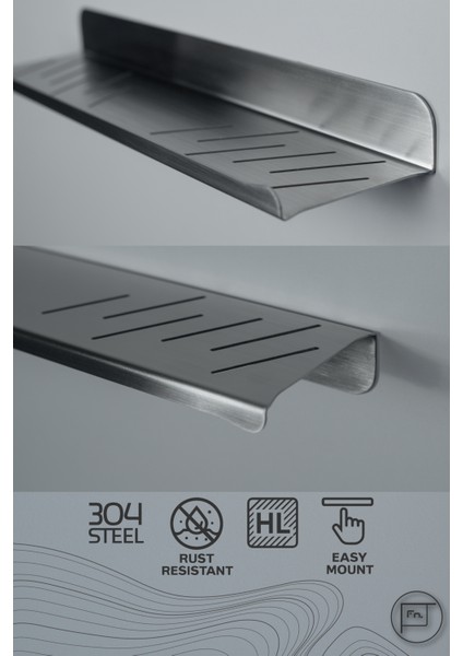 Serel - Paslanmaz Çift Taraflı Duvar Rafı fiyatları