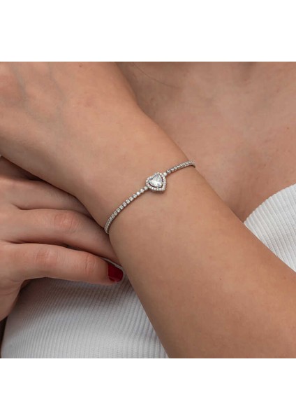 Gümüş Kalpli Su Yolu Bileklik fiyatları