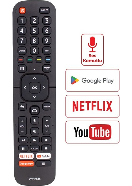 CT-95010 Video Ses Komutlu Lcd-Led Tv Kumandası