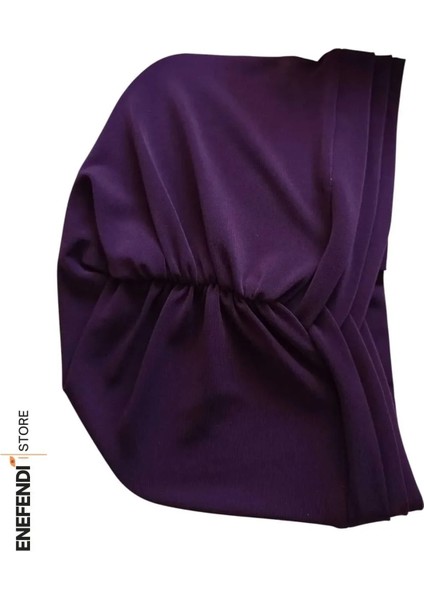 Üç Bantlı Dış Bone | Mürdüm Hijab • Tesettür Giyim Için Şık • Modern • Pratik ve Konforlu Kullanım fiyatları