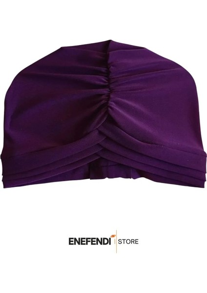 Üç Bantlı Dış Bone | Mürdüm Hijab • Tesettür Giyim Için Şık • Modern • Pratik ve Konforlu Kullanım modelleri