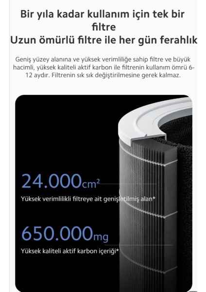Pro Akıllı Bağlantı 3 Katmanlı Hepa Filtre, OLED Ekran ve Akıllı Kontrol ile Üstün Hava Temizleme indirimleri