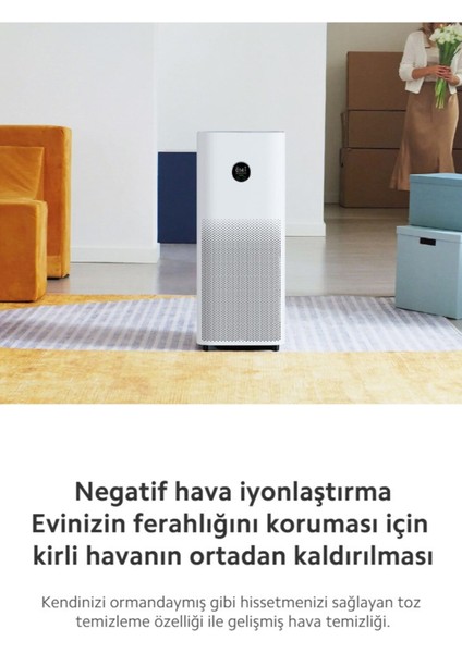 Pro Akıllı Bağlantı 3 Katmanlı Hepa Filtre, OLED Ekran ve Akıllı Kontrol ile Üstün Hava Temizleme