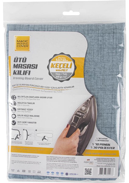 2 Adet Egemen Keçeli Ütü Masası Klılıfı 52*140CM 200 gr Keçe fiyatları