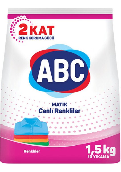 2 Adet Abc Matik 1,5 kg Color Renkliler fiyatları